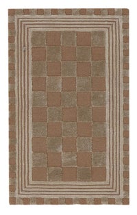 Mocha Tonal Check 2'3" x 3'9" Rug