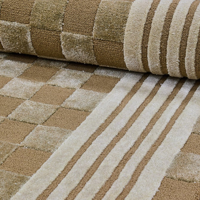 Mocha Tonal Check 3' x 5' Rug image number 1