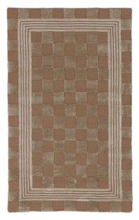 Mocha Tonal Check 3' x 5' Rug