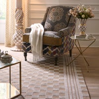 Mocha Tonal Check 8' x 10' Rug