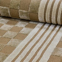 Mocha Tonal Check 8' x 10' Rug