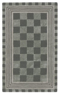 Sage Green Tonal Check 2'3" x 3'9" Rug