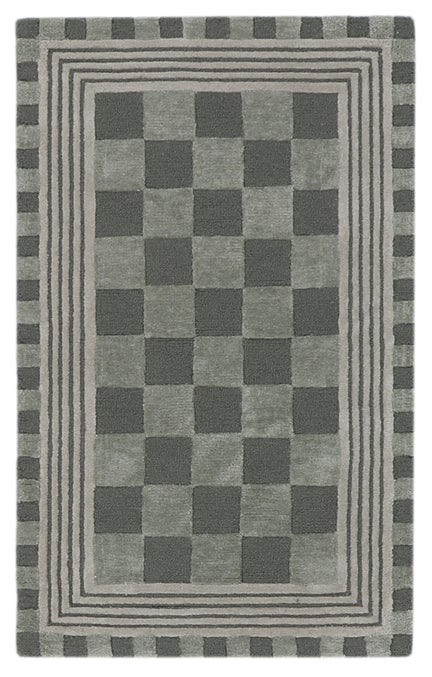 Sage Green Tonal Check 2'3" x 3'9" Rug