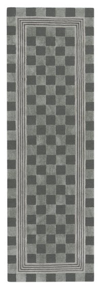 Sage Green Tonal Check 2'6" x 8' Rug