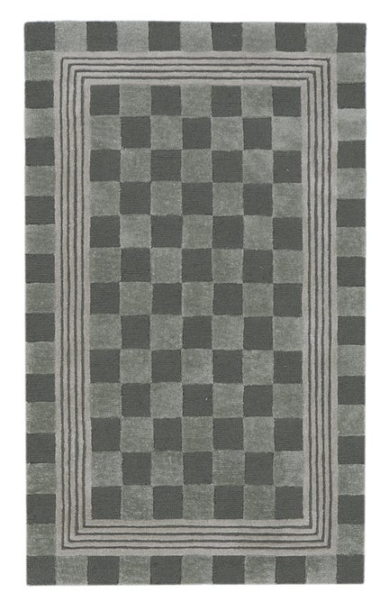 Sage Green Tonal Check 3' x 5' Rug