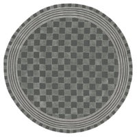 Sage Green Tonal Check 6' Round Rug