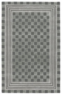 Sage Green Tonal Check 5' x 8' Rug