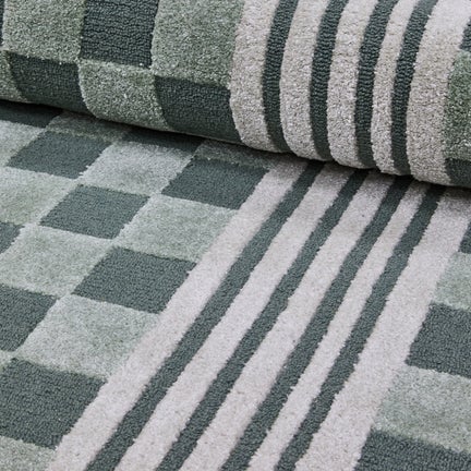 Sage Green Tonal Check 8' x 10' Rug