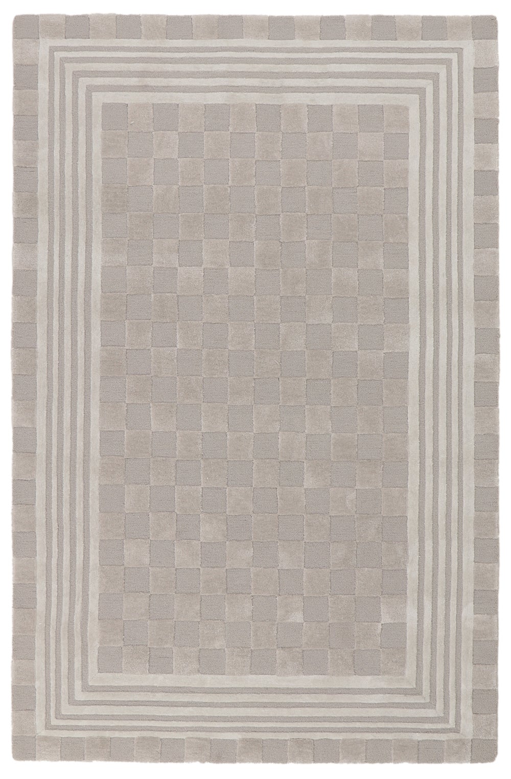 Tonal Check Rug - Light Grey, 5' x 8' mackenzie-childs Panama imagen 1