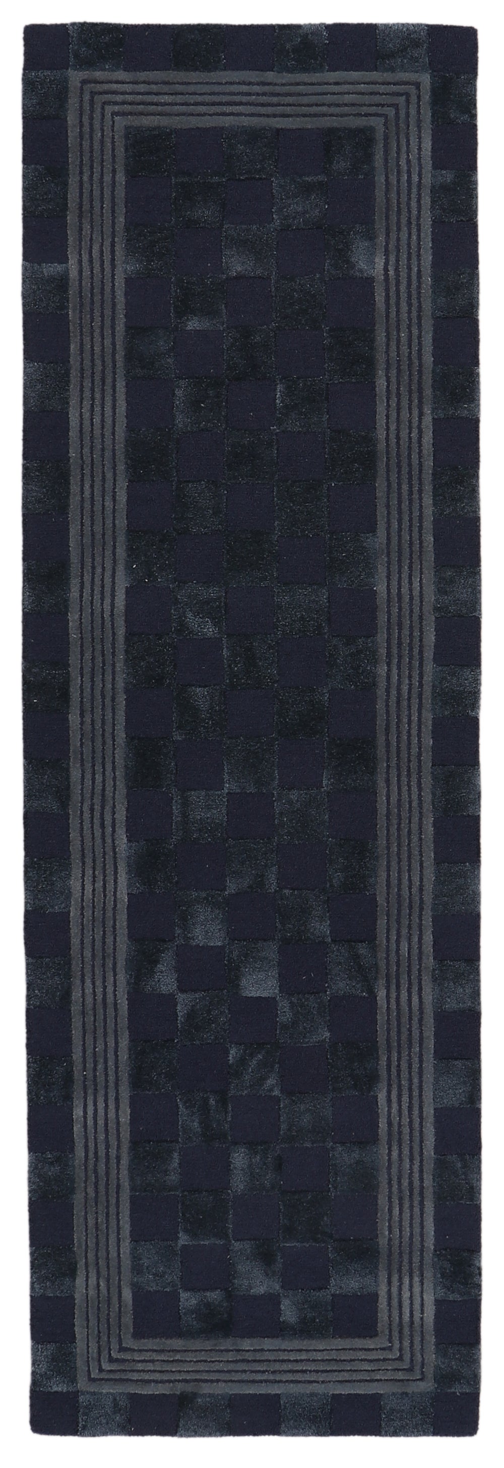 Indigo Blue Tonal Check 2'6