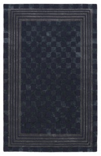 Indigo Blue Tonal Check 5' x 8' Rug