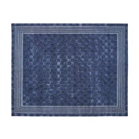 Indigo Blue Tonal Check 8' x 10' Rug