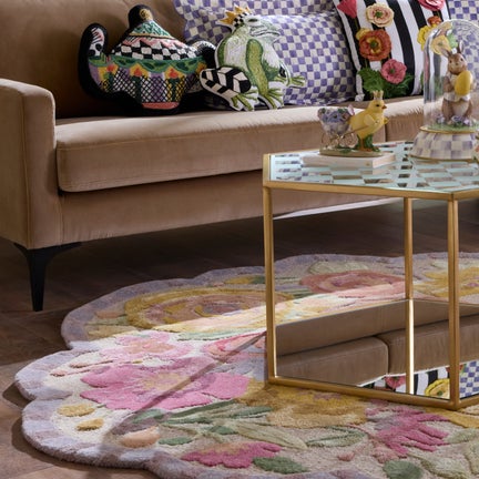 Sea Garden Floral 6' Round Rug