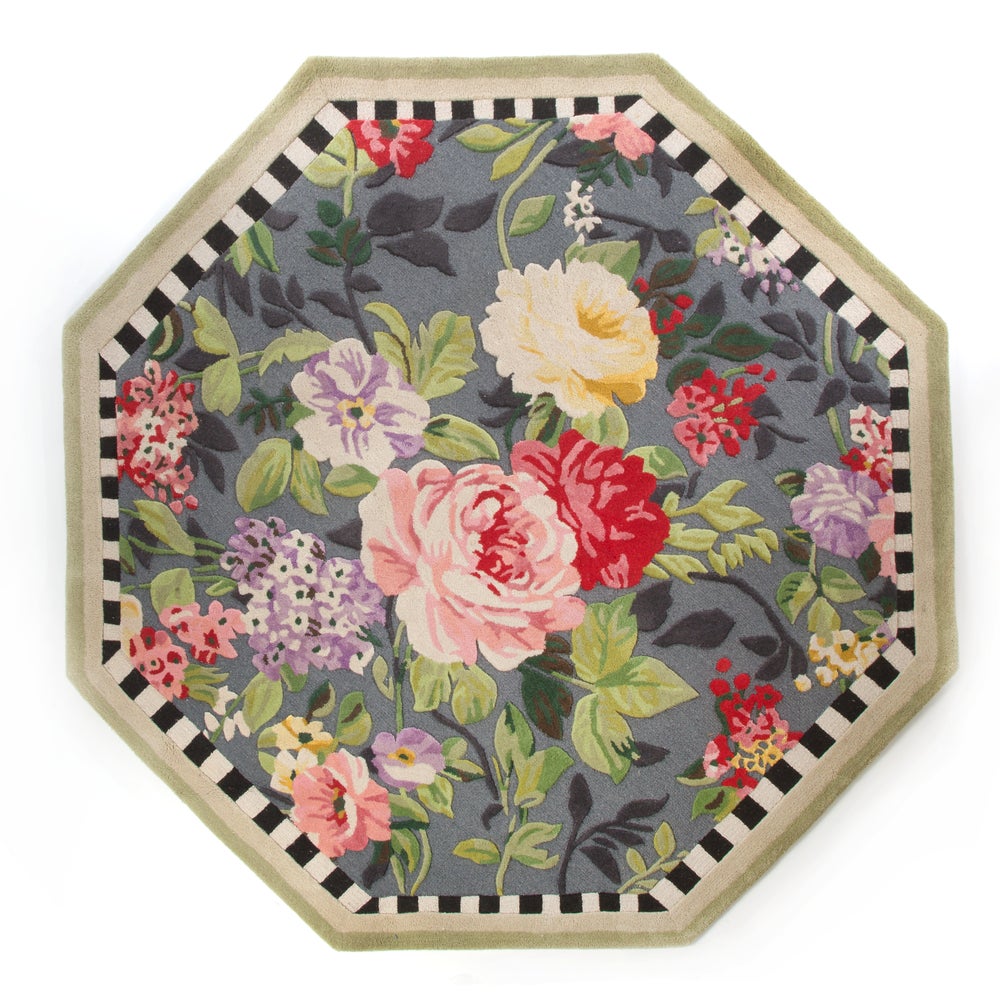 Tudor Rose 6' Octagon Rug mackenzie-childs Panama imagen 1