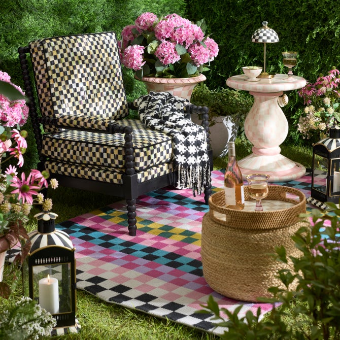 Calypso Checked 5' x 8' Indoor/Outdoor Rug image number 1
