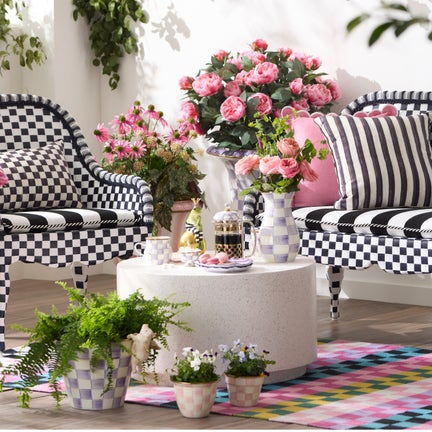 Calypso Checked 8' x 10' Indoor/Outdoor Rug