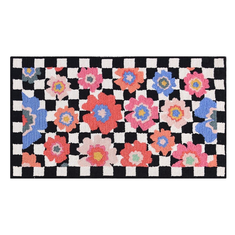 Checked Dolce Vita Rug mackenzie-childs Panama imagen 1 Checked Dolce Vita Rug mackenzie-childs Panama imagen 1