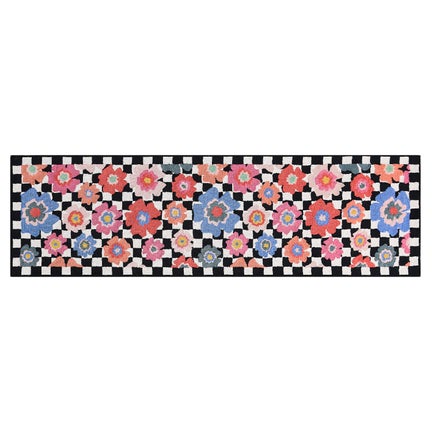 Checked Dolce Vita 2'6" x 8' Indoor/Outdoor Rug