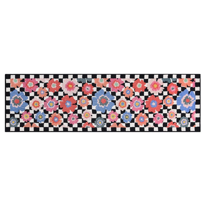 Checked Dolce Vita 2'6" x 8' Indoor/Outdoor Rug image number 0