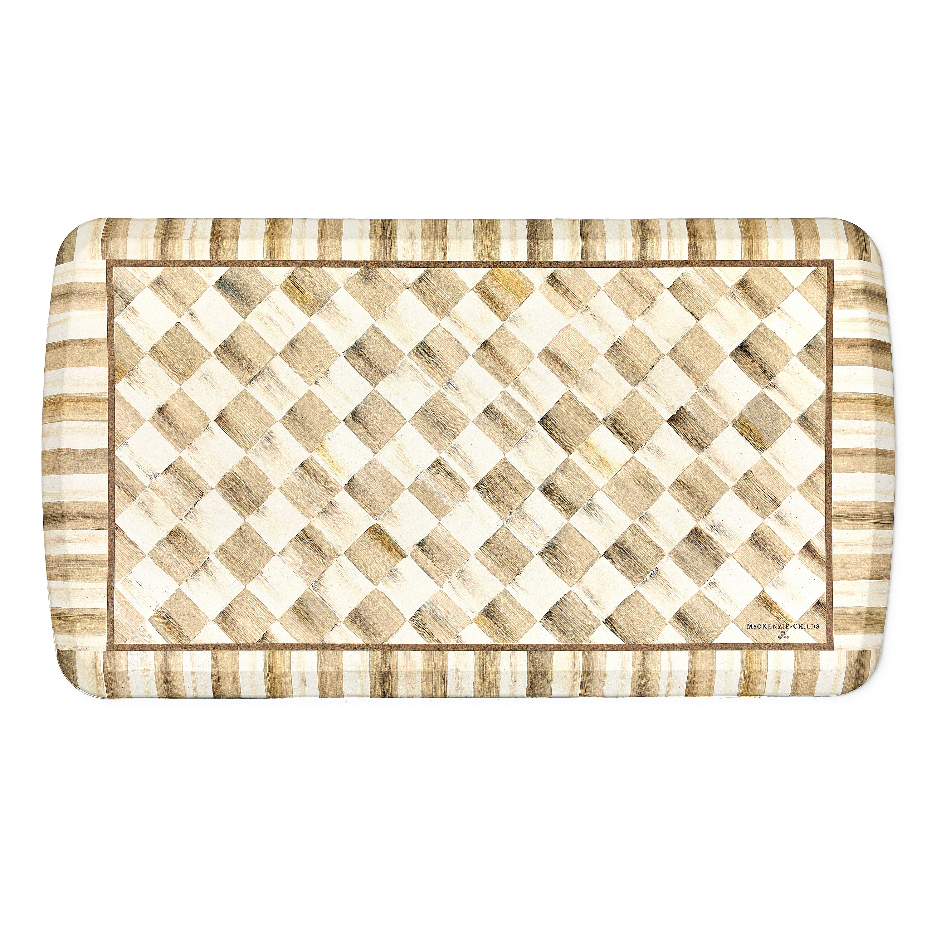 Mocha Check 20" x 36" GelPro Comfort Mat