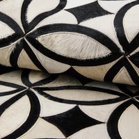 White Kyoto Hair on Hide 5' x 8' Rug