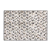 Black Herringbone Hair on Hide 8' x 10' Rug