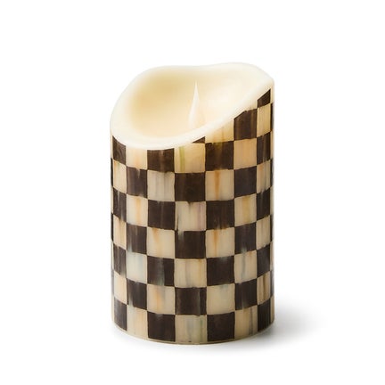 Courtly Check Flicker 6" Pillar Candle