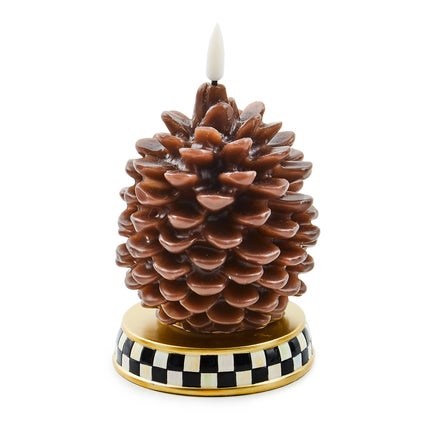 Pinecone Short Flameless Candle