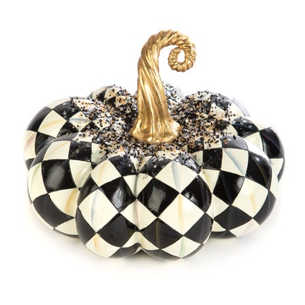Beaded Harlequin Squashed Pumpkin