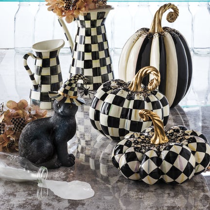 Beaded Stripe Pumpkin - Medium