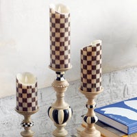 Courtly Check Flicker 5" Pillar Candle