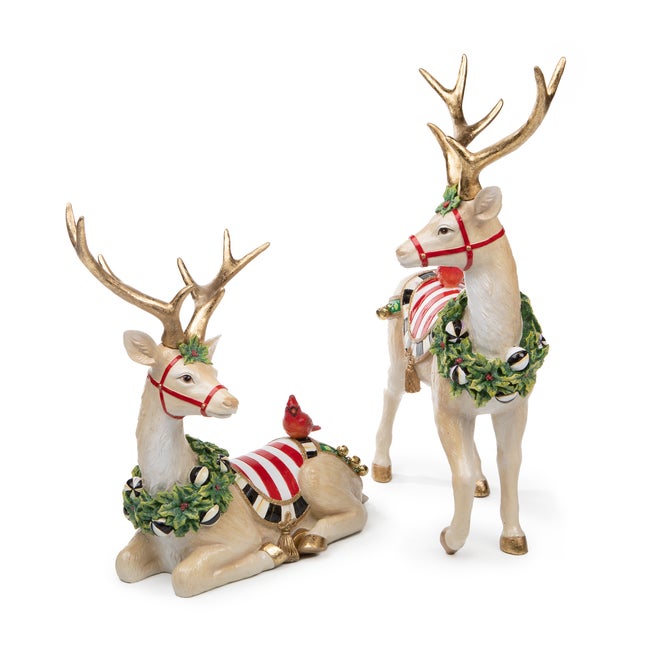 Jolly Deer - Sitting - White image number 2