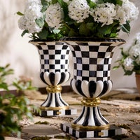 Courtly Check Pedestal Urn