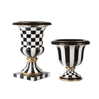 Courtly Check Pedestal Urn