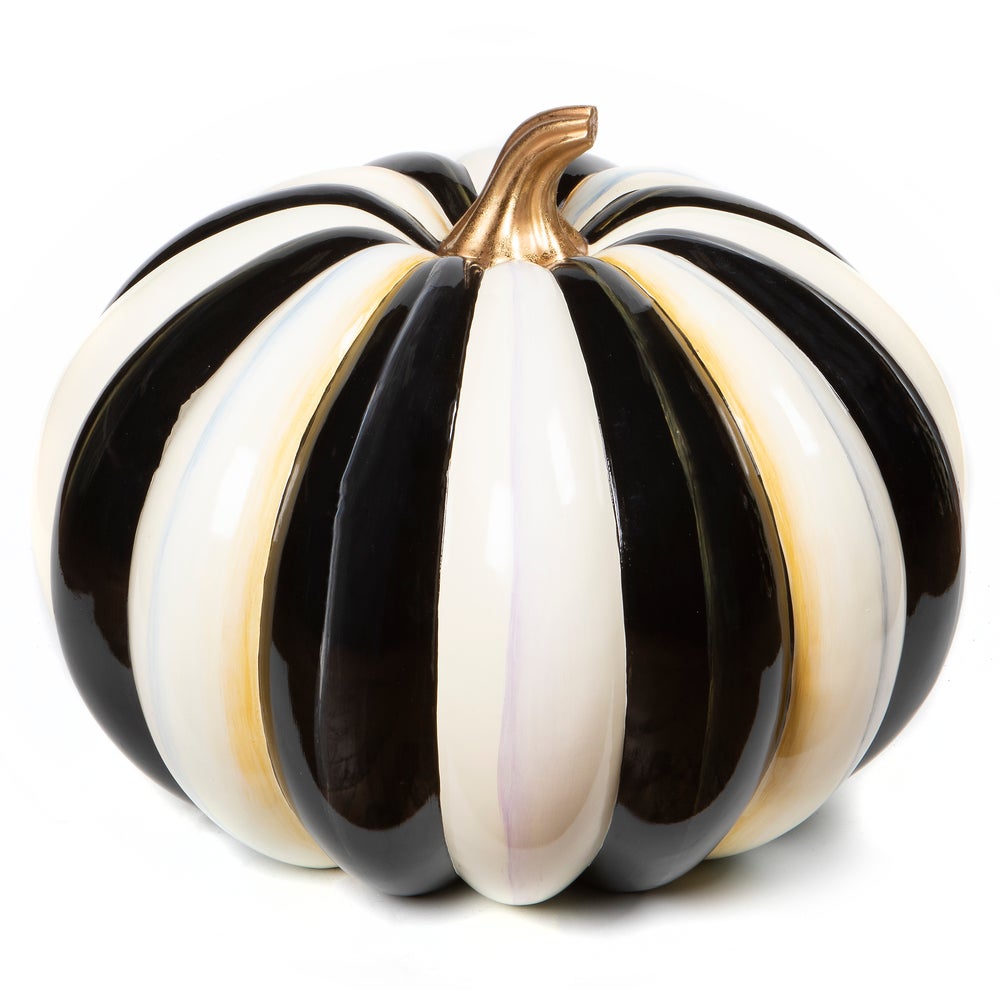 Courtly Stripe Outdoor Trophy Pumpkin mackenzie-childs Panama imagen 1