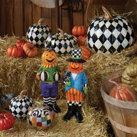 Courtly Harlequin Medium Pumpkin