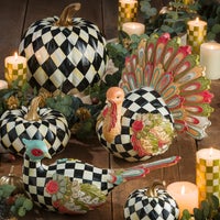 Courtly Harlequin Medium Pumpkin