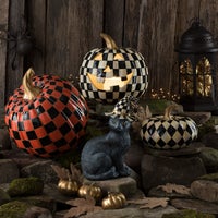 Courtly Check Illuminated Jack O' Lantern