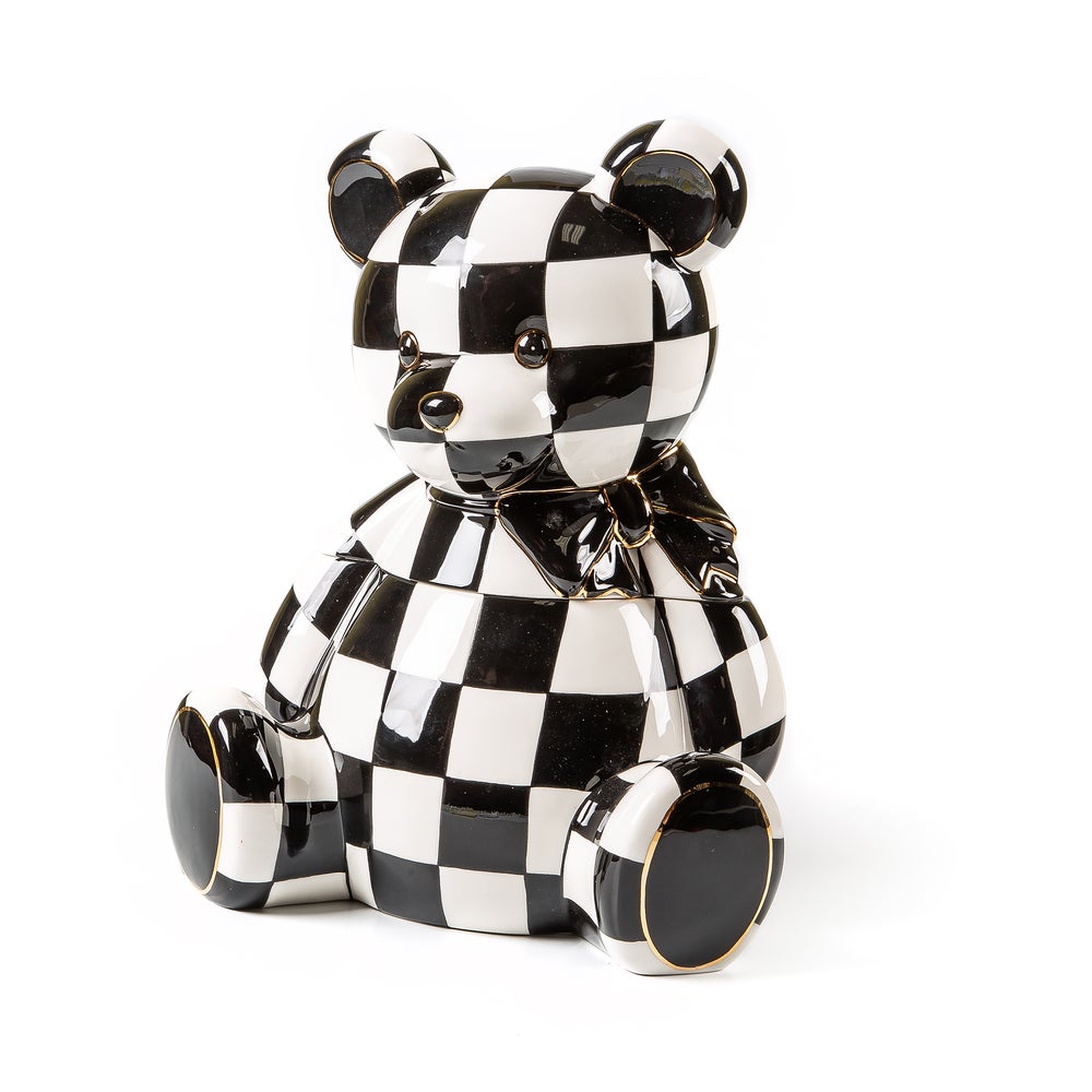 Courtly Bear Cookie Jar mackenzie-childs Panama imagen 1