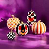 Courtly Check Tall Illuminated Jack O' Lantern
