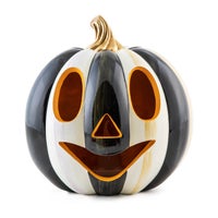 Courtly Stripe Illuminated Jack O' Lantern