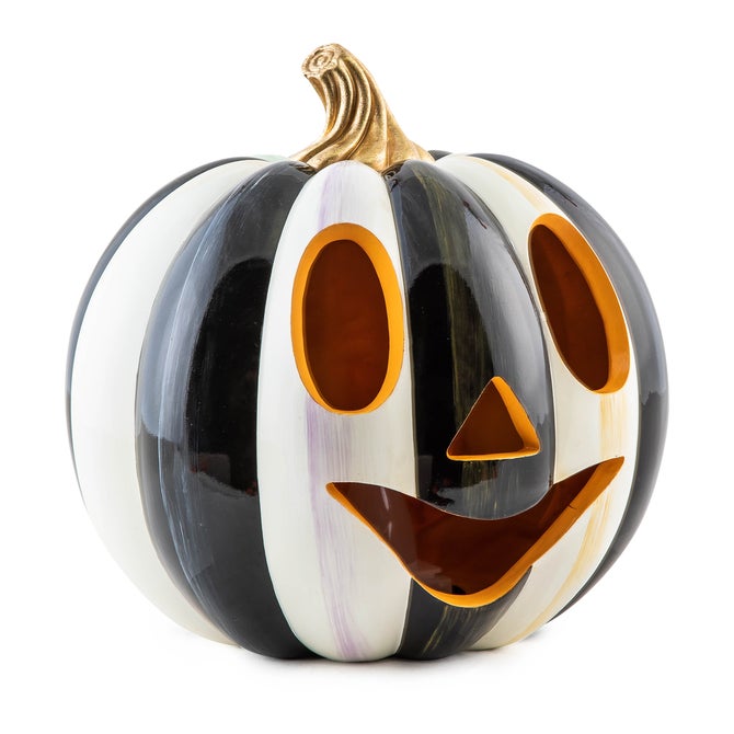 Courtly Stripe Illuminated Jack O' Lantern image number 2