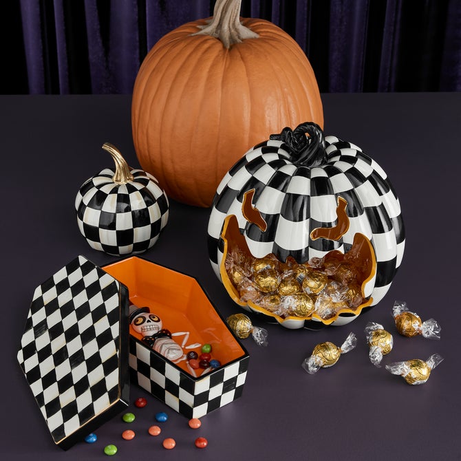 Courtly Check Glossy Mini Pumpkin image number 4