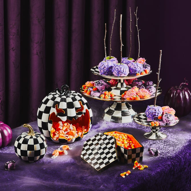 Courtly Check Glossy Mini Pumpkin image number 7