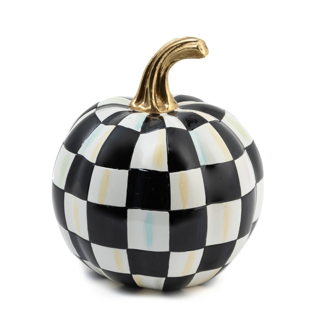 Courtly Check Glossy Mini Pumpkin mackenzie-childs Panama imagen 1