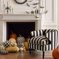 Courtly Stripe Glossy Small Pumpkin