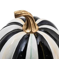 Courtly Stripe Glossy Small Pumpkin