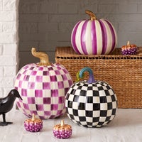 Plum Stripe Medium Pumpkin