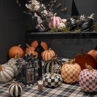 Plum Stripe Medium Pumpkin