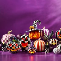 Plum Stripe Medium Pumpkin